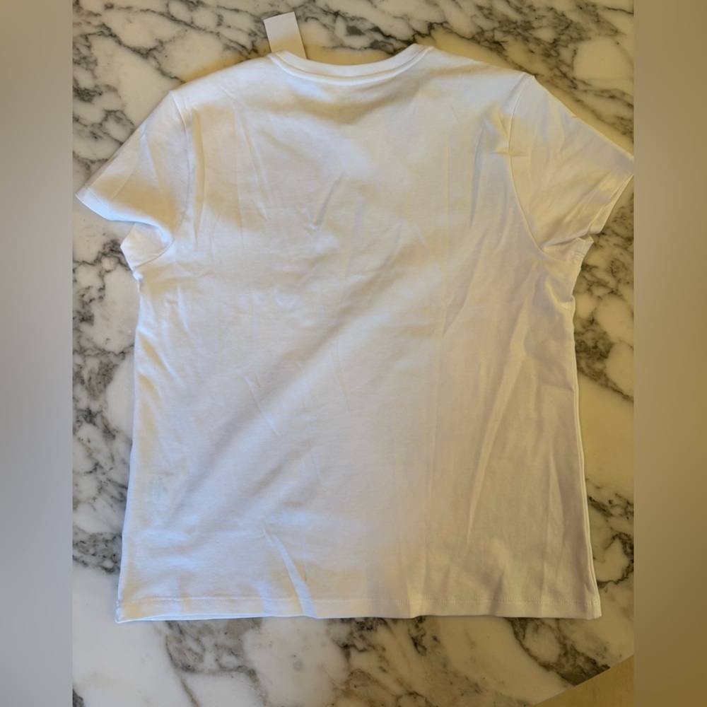 J.Crew Girlfriend essential tee White Sz L and XS - Picture 6 of 10